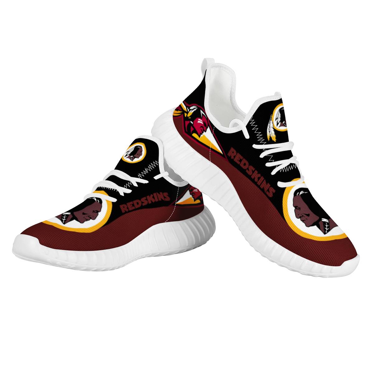Women's Washington Redskins Mesh Knit Sneakers/Shoes 003